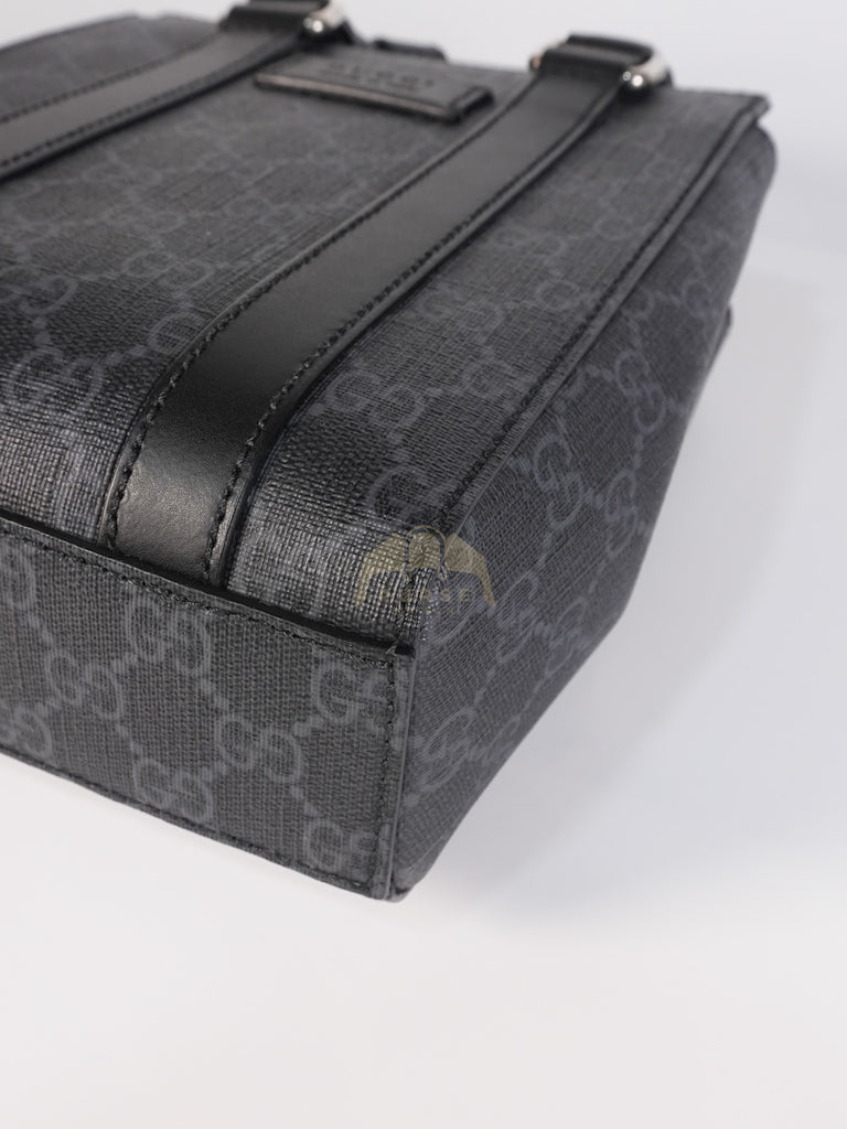 Mini Tote Bag in Black GG Supreme Canvas & Silver Hardware | Purse Maison Luxury Bags Shop