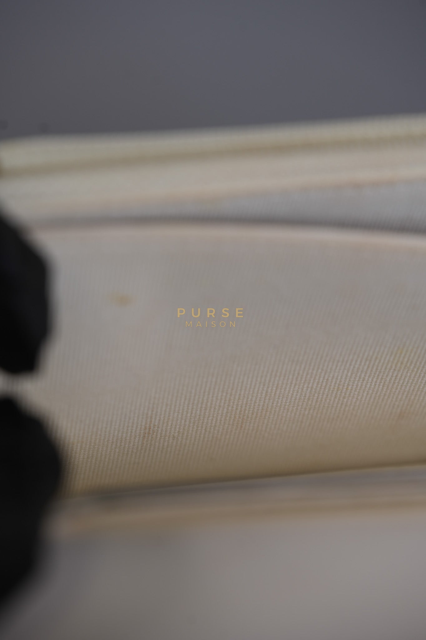 Mini Trendy CC Wallet on Chain in White Lambskin Leather and Light Gold Hardware (Microchip) | Purse Maison Luxury Bags Shop