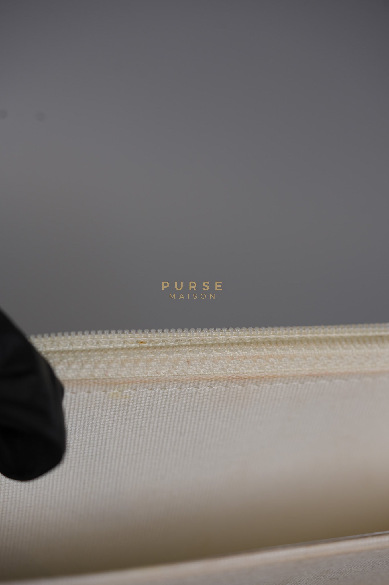 Mini Trendy CC Wallet on Chain in White Lambskin Leather and Light Gold Hardware (Microchip) | Purse Maison Luxury Bags Shop