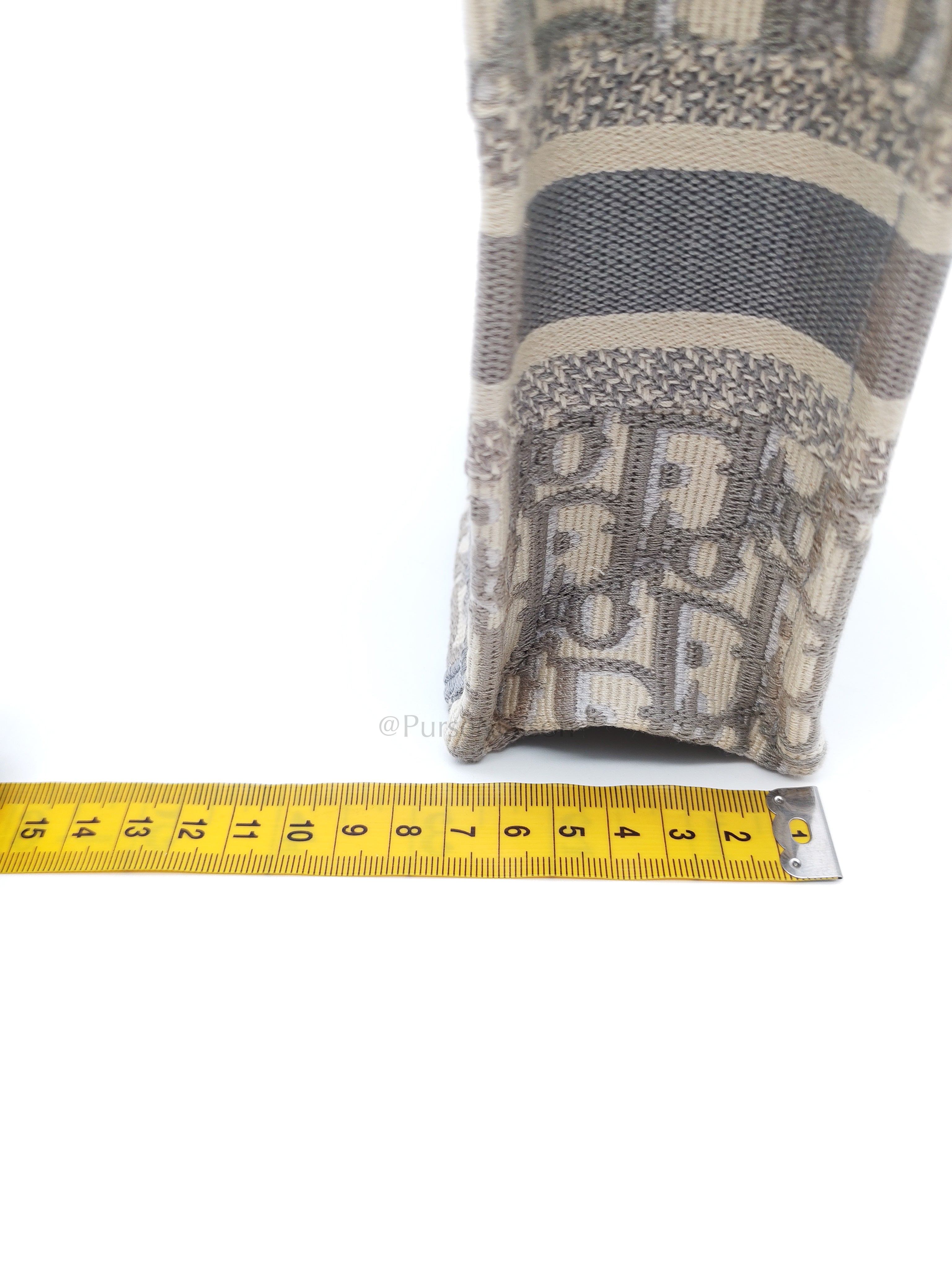 Mini Vertical Booktote Grey Oblique Canvas | Purse Maison Luxury Bags Shop