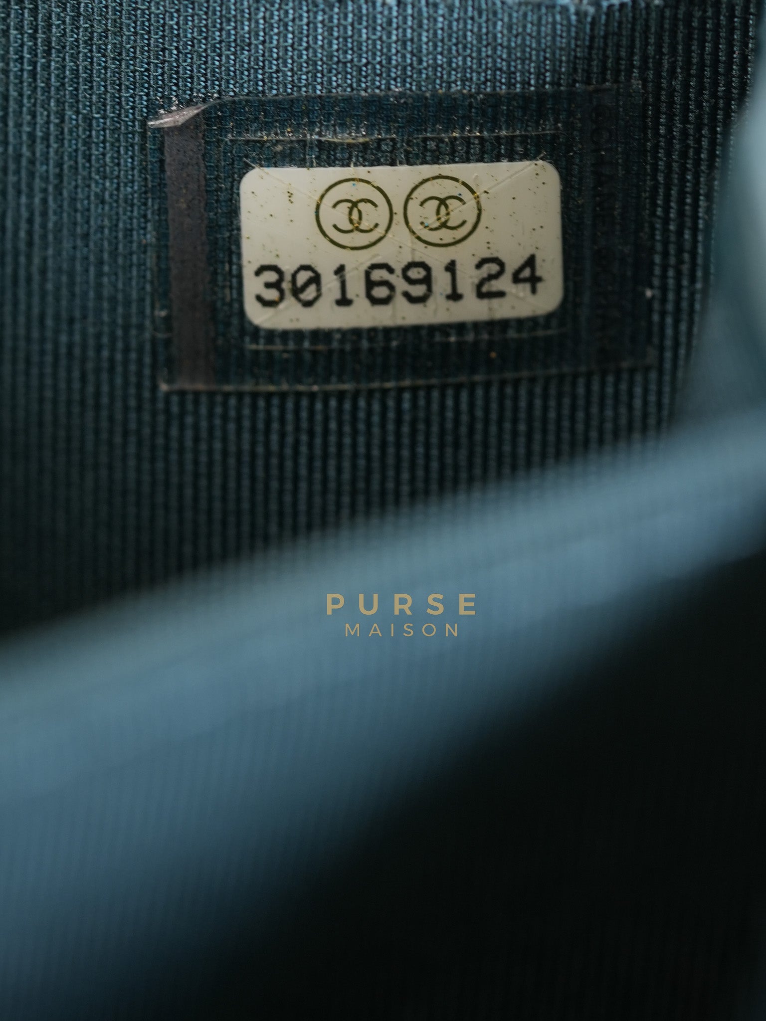 Mini Wallet on Chain in Teal Blue Quilted Lambskin Leather & Silver Hardware Series 30 | Purse Maison Luxury Bags Shop