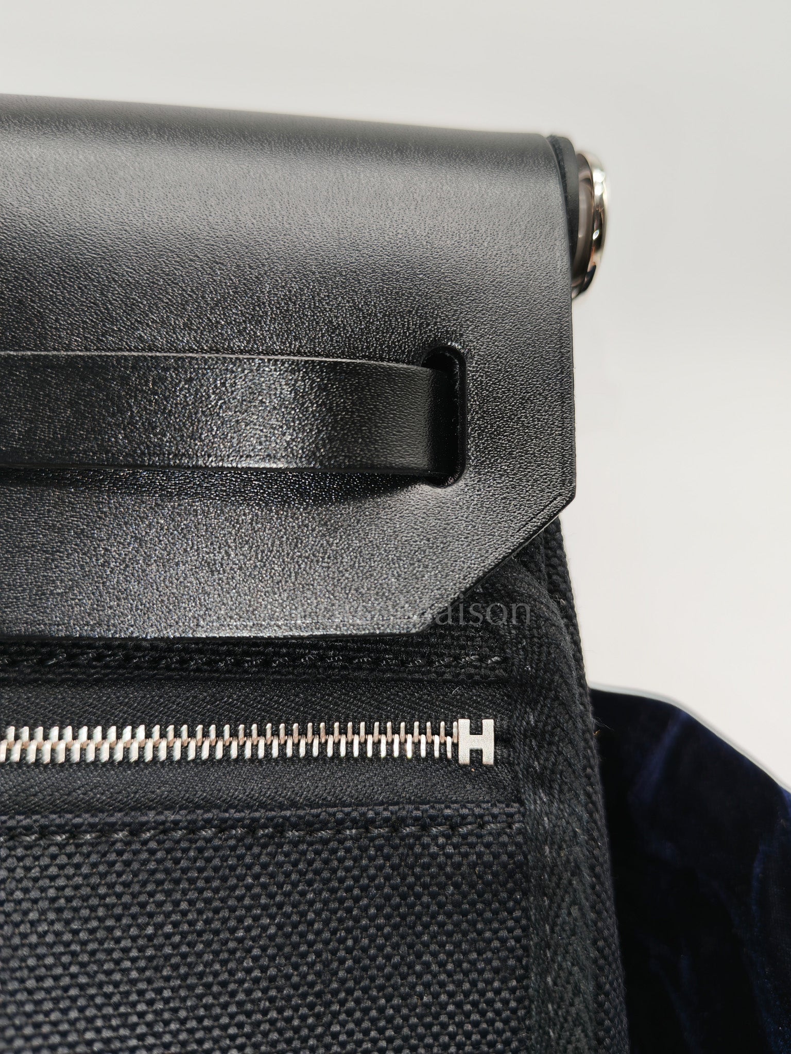 Mini Herbag Zip 20 in Black Military Toile Canvas & Palladium Hardware Stamp G(2026)