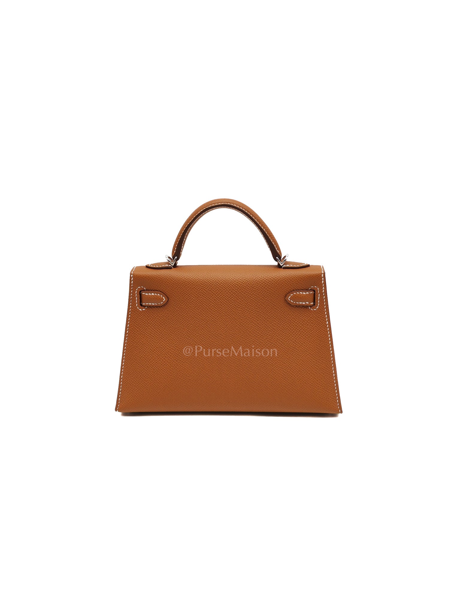 Mini Kelly in Gold Epsom Leather Palladium Hardware Stamp K(2025)