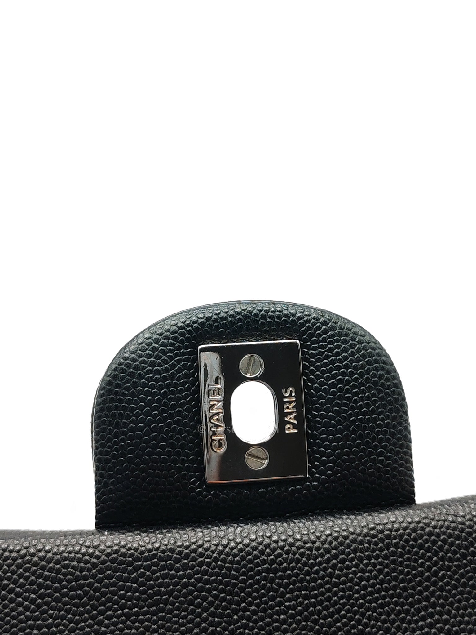 Mini Rectangular in Black Caviar Leather Silver Hardware (Series 26)