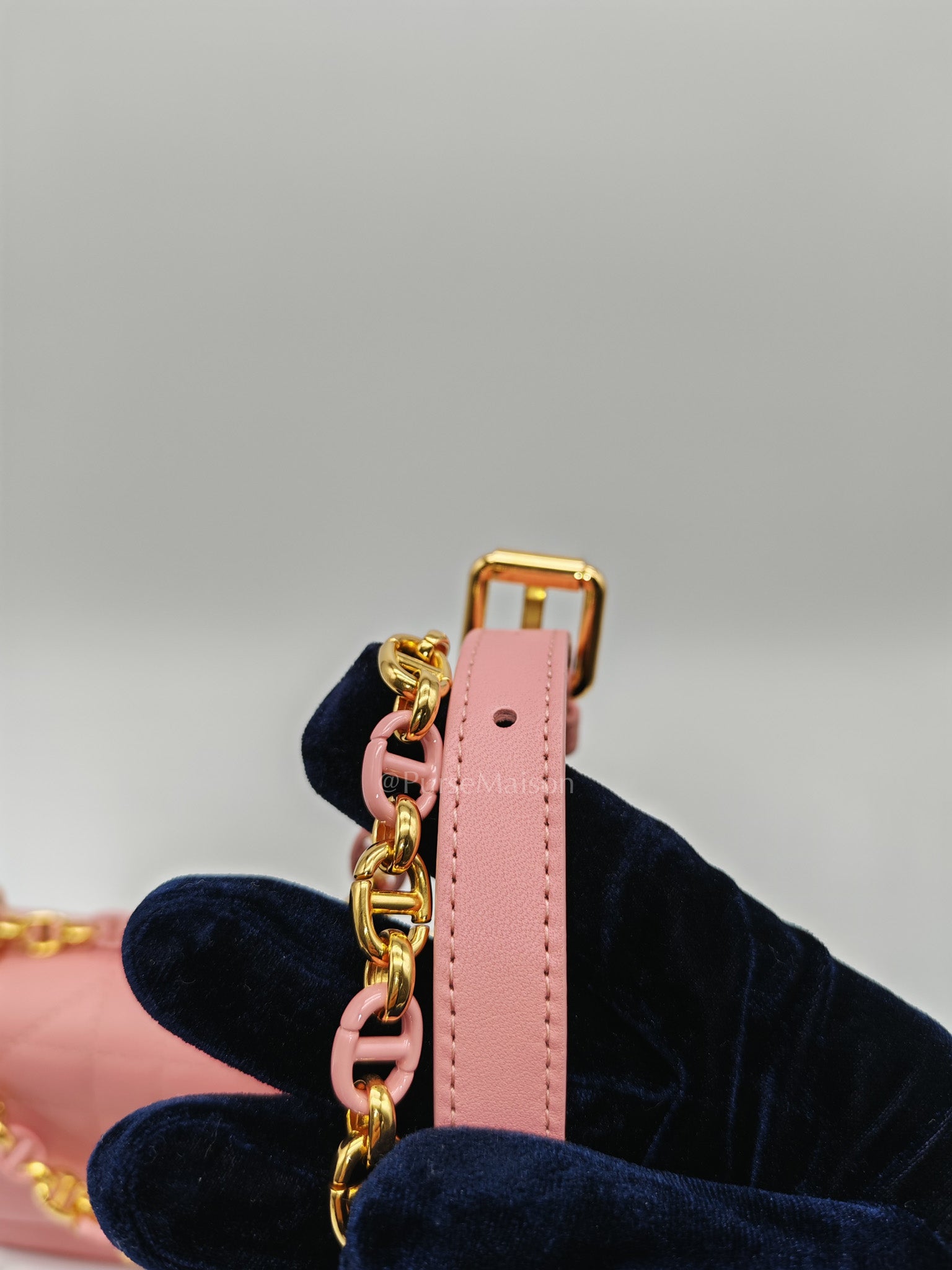 Miss Caro Mini in Pink Cannage Lambskin Leather Chain Bag | Purse Maison Luxury Bags Shop