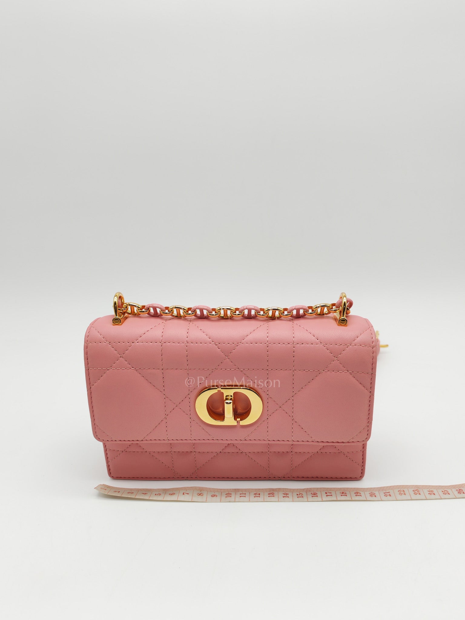 Miss Caro Mini in Pink Cannage Lambskin Leather Chain Bag | Purse Maison Luxury Bags Shop