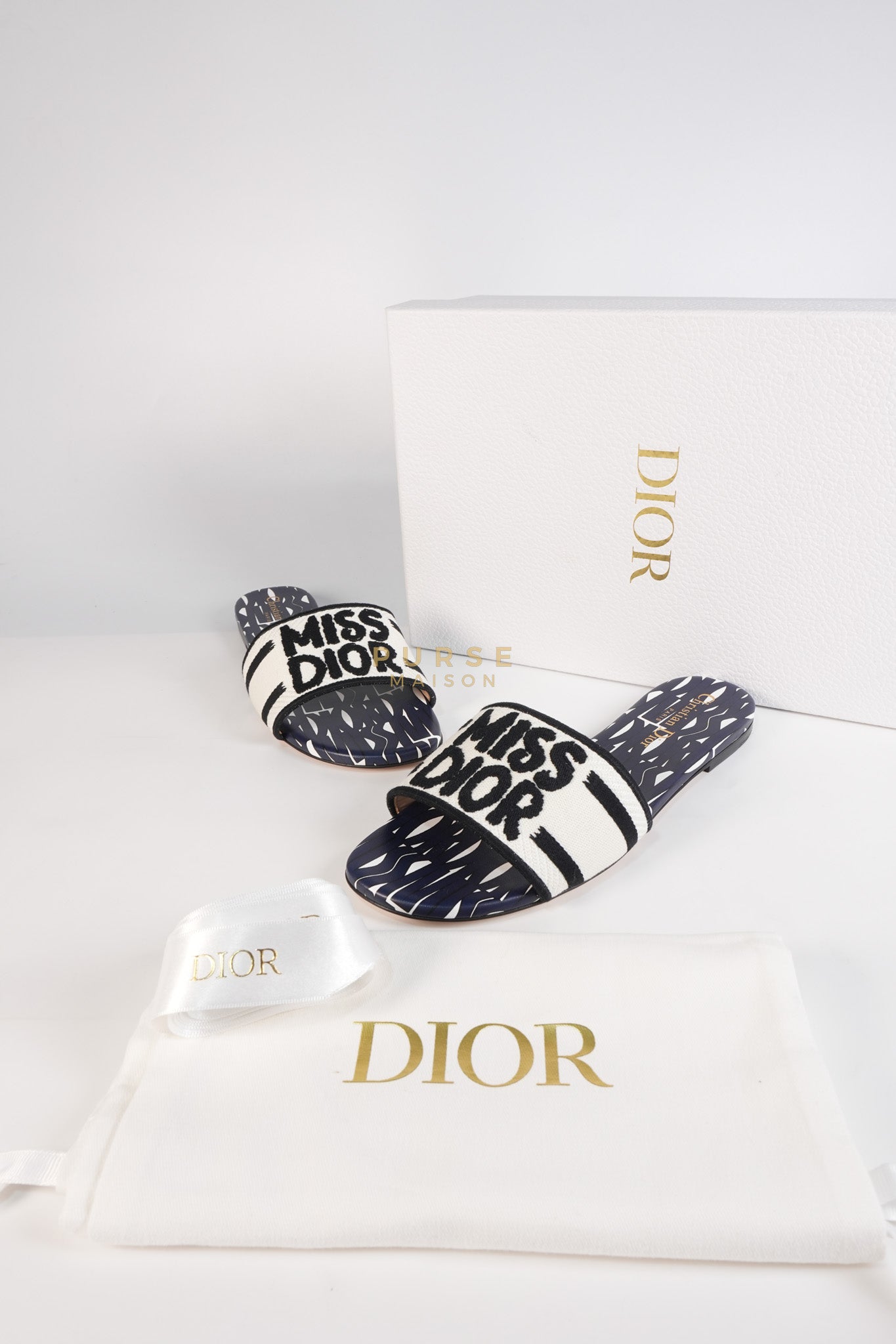 Miss Dior Sandals in Blue Size 37.5 (23.5cm) | Purse Maison Luxury Bags Shop