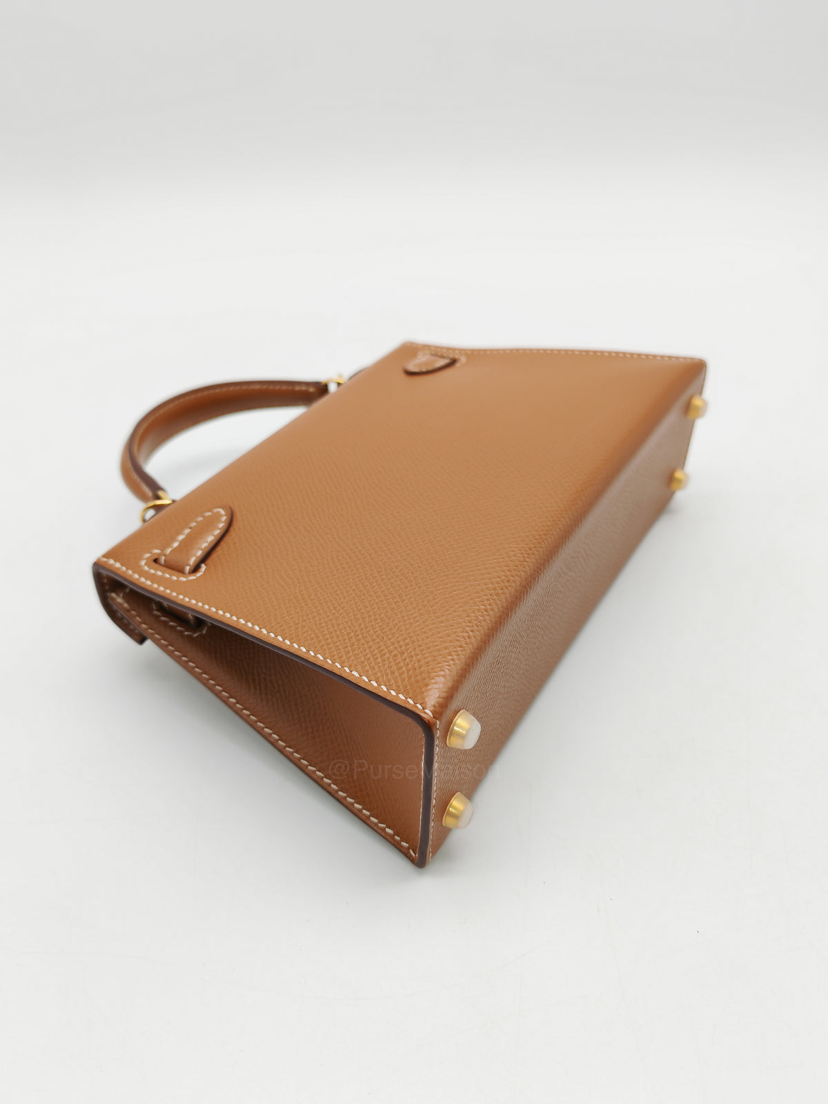 Hermes Mini Kelly II Gold in Epsom Leather and Gold Hardware Stamp D (2019)