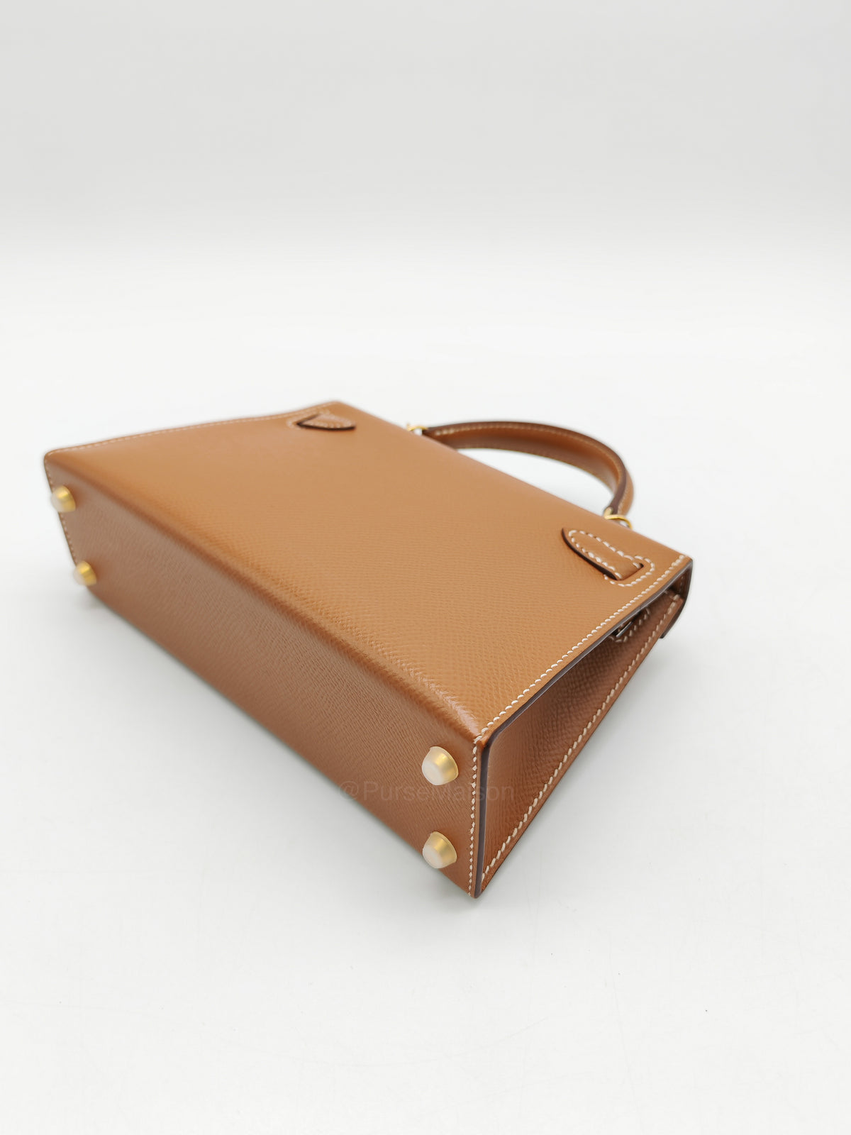 Hermes Mini Kelly II Gold in Epsom Leather and Gold Hardware Stamp D (2019)