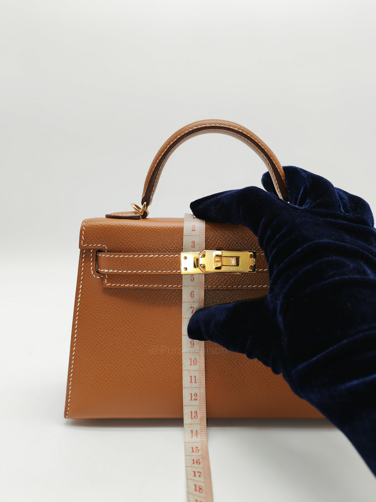 Hermes Mini Kelly II Gold in Epsom Leather and Gold Hardware Stamp D (2019)