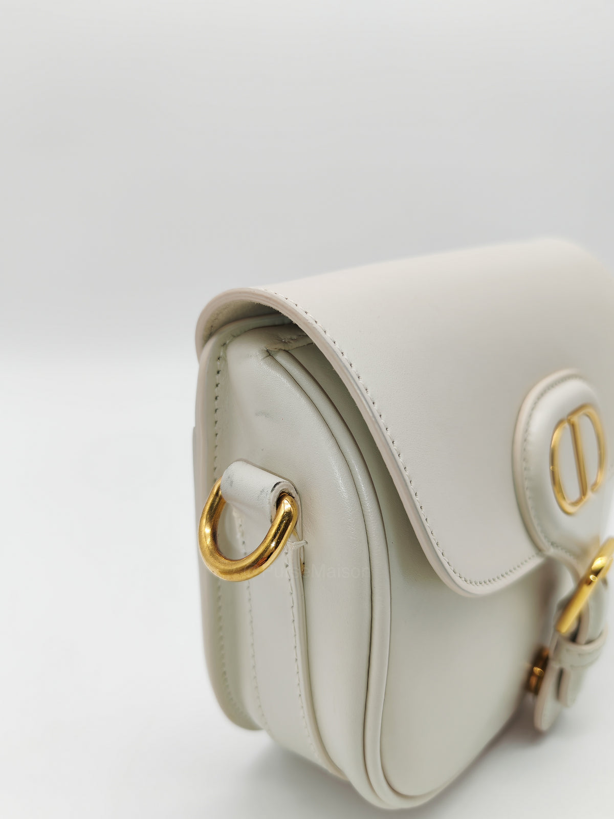 Christian Dior Bobby Small in Latte Box Calfskin Leather