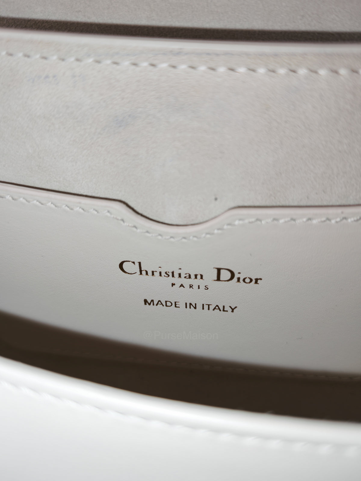 Christian Dior Bobby Small in Latte Box Calfskin Leather