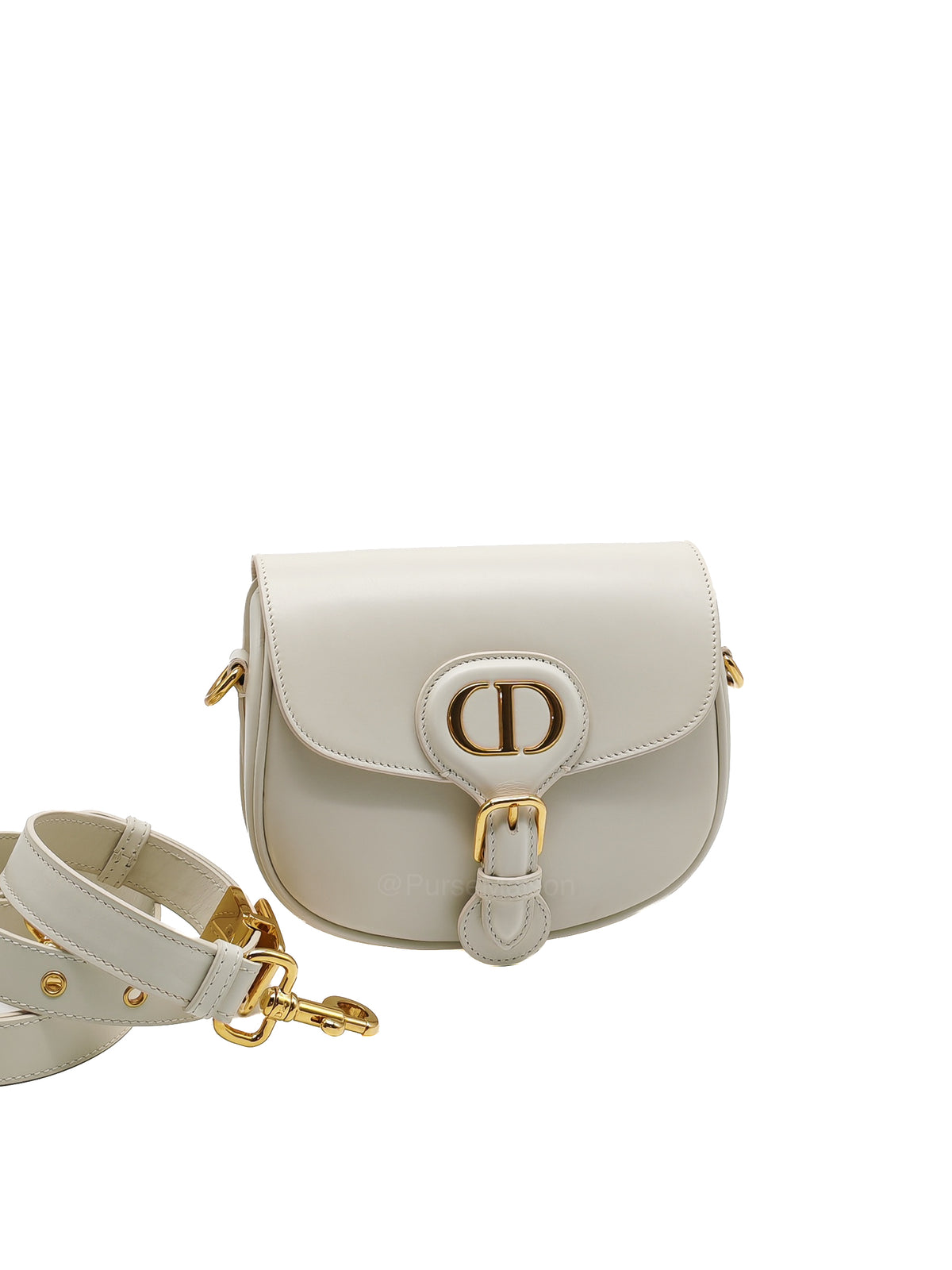 Christian Dior Bobby Small in Latte Box Calfskin Leather