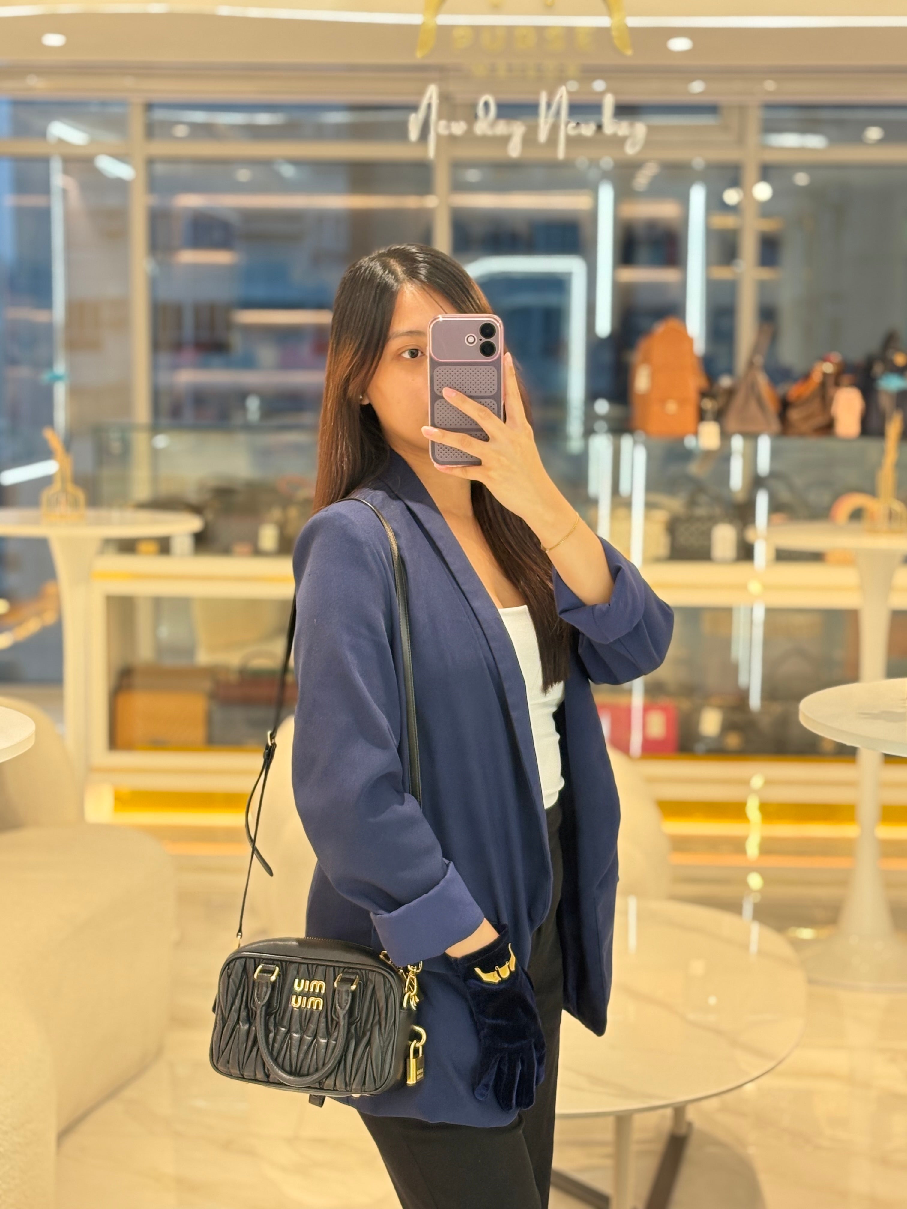 Miu Miu Arcadie Bag in Black Matelasse Nappa Leather and Gold Hardware | Purse Maison Luxury Bags Shop
