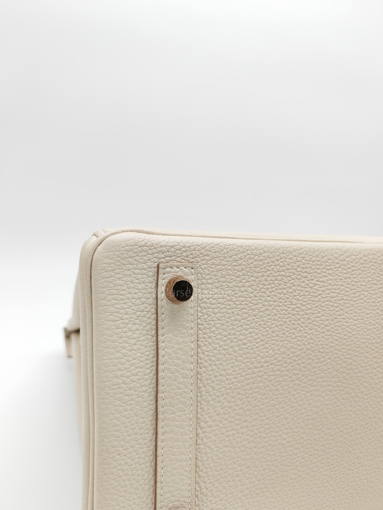 Birkin 30 Retourne in Craie Togo Leather and Gold Hardware Stamp Z (2021)