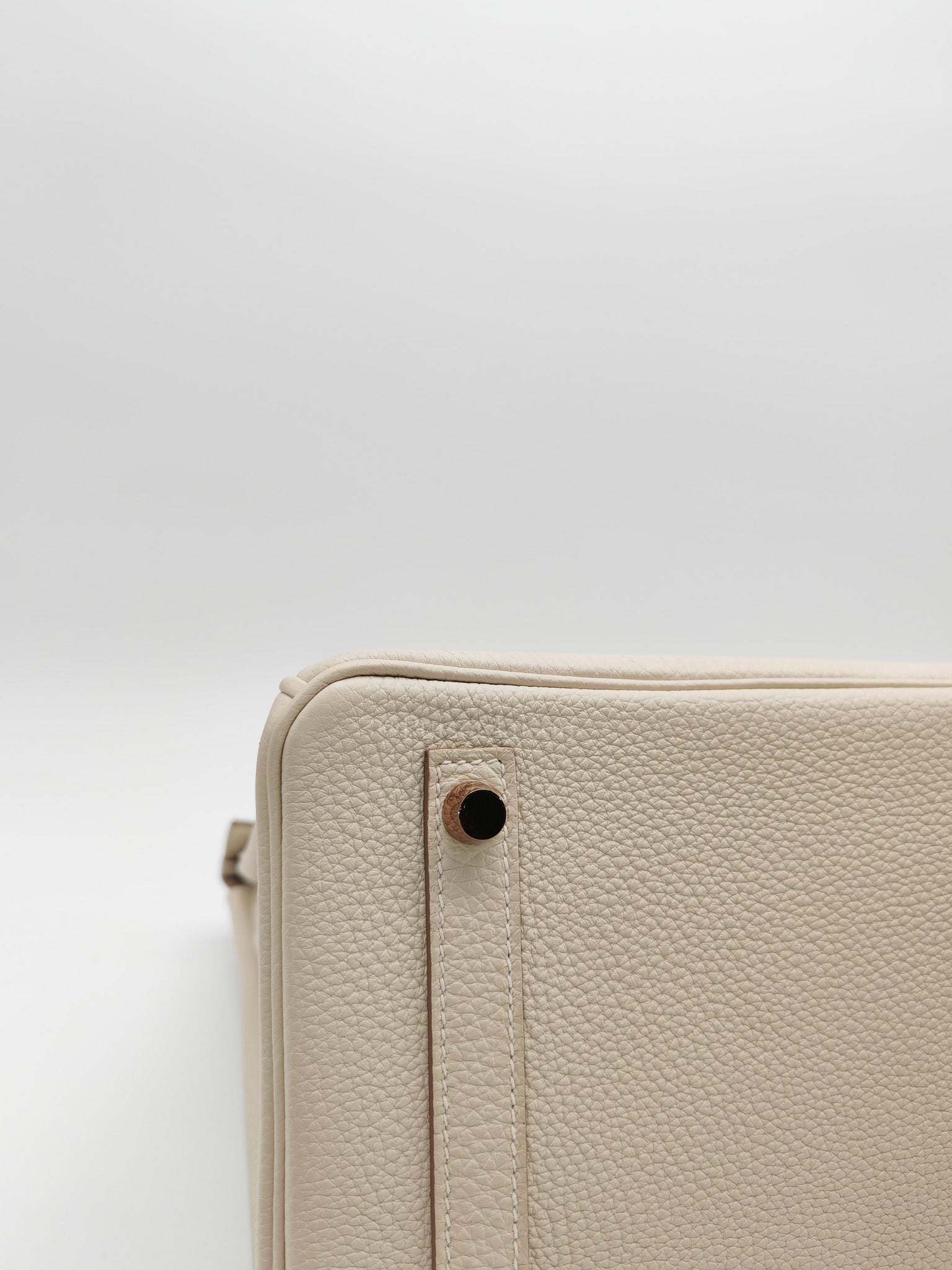 Birkin 30 Retourne in Craie Togo Leather and Gold Hardware Stamp Z (2021)