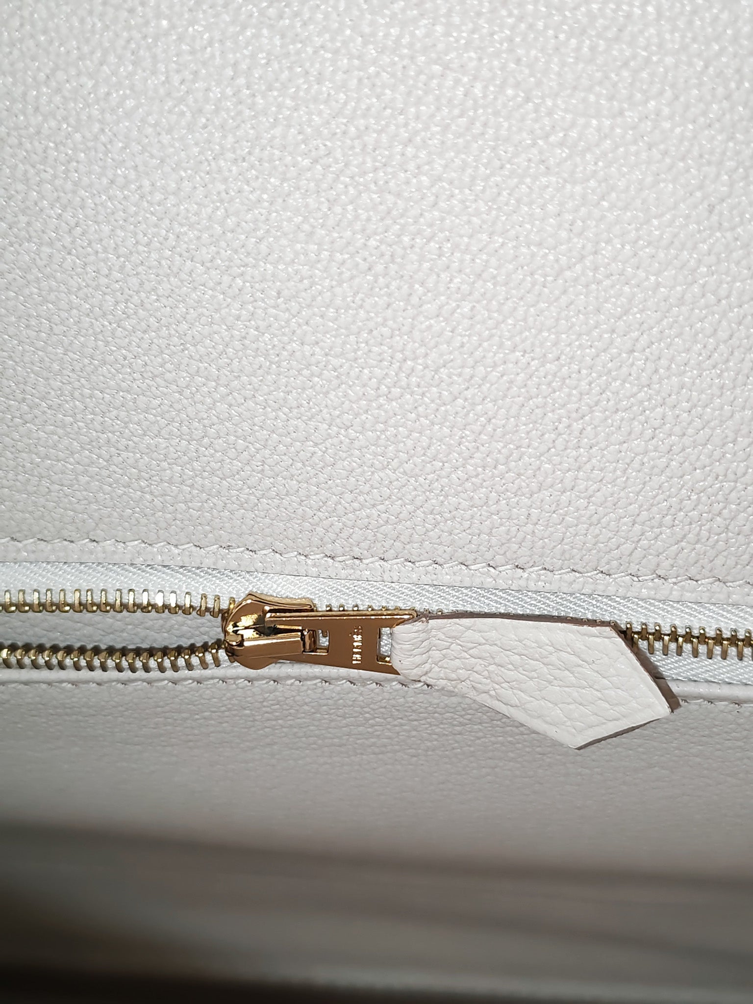 Birkin 30 Retourne in Craie Togo Leather and Gold Hardware Stamp Z (2021)