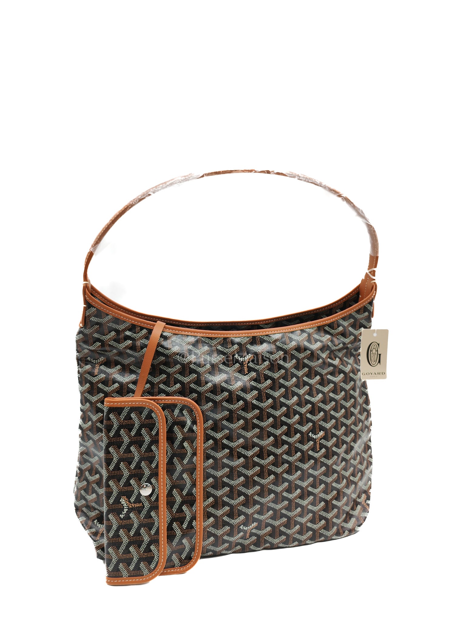 Boheme Hobo Bag in Tan Goyardine Canvas