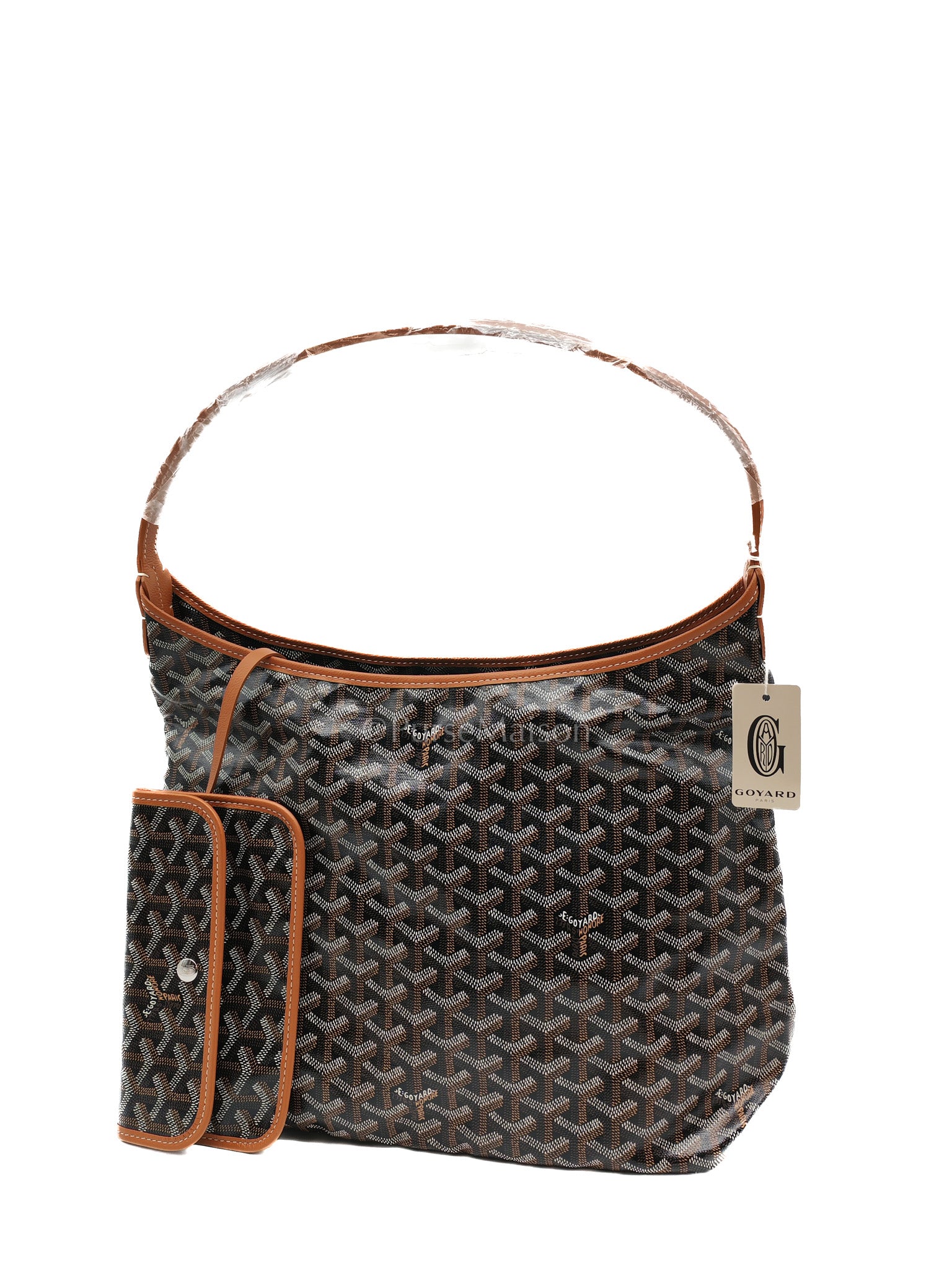 Boheme Hobo Bag in Tan Goyardine Canvas