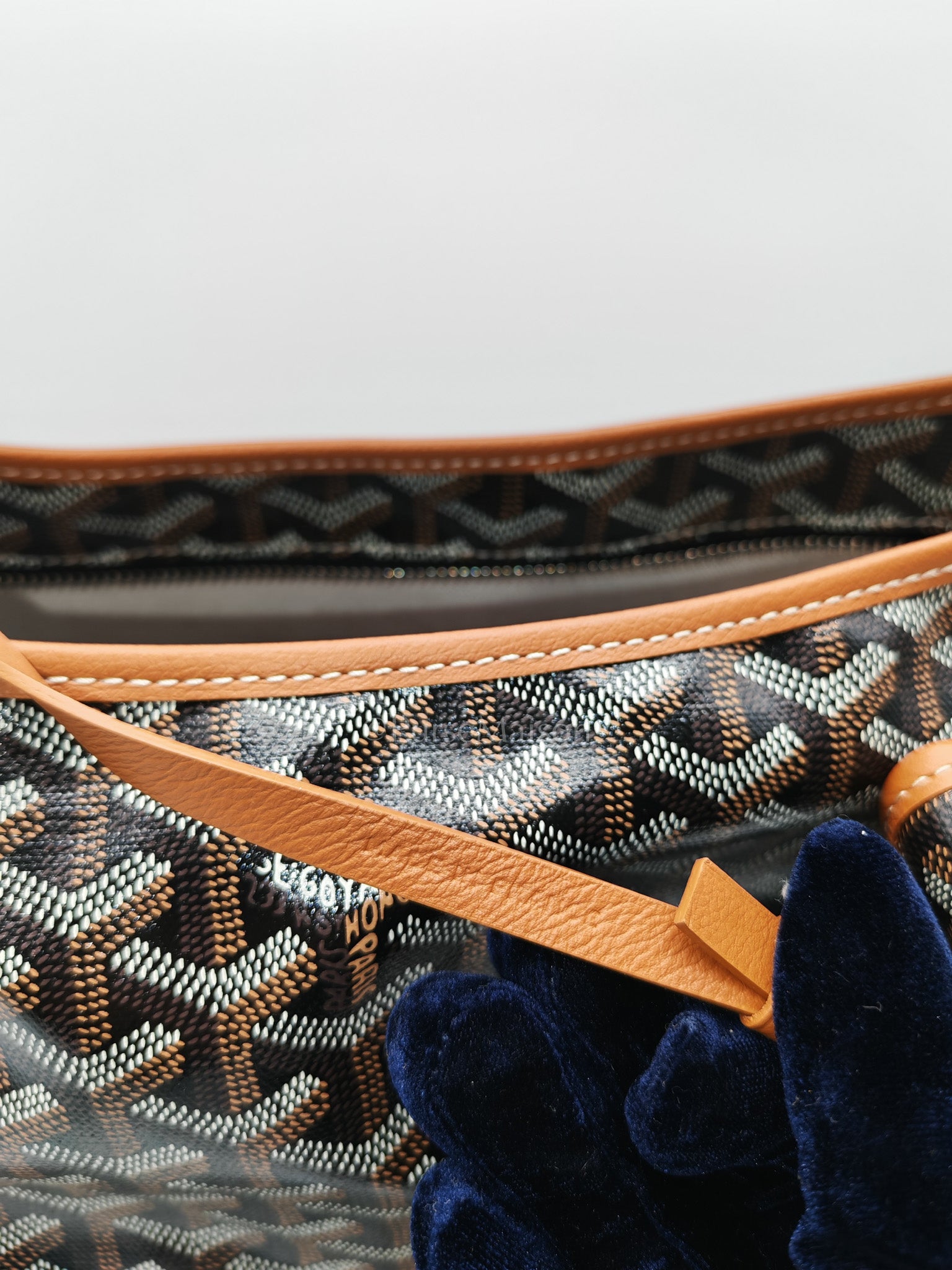 Boheme Hobo Bag in Tan Goyardine Canvas