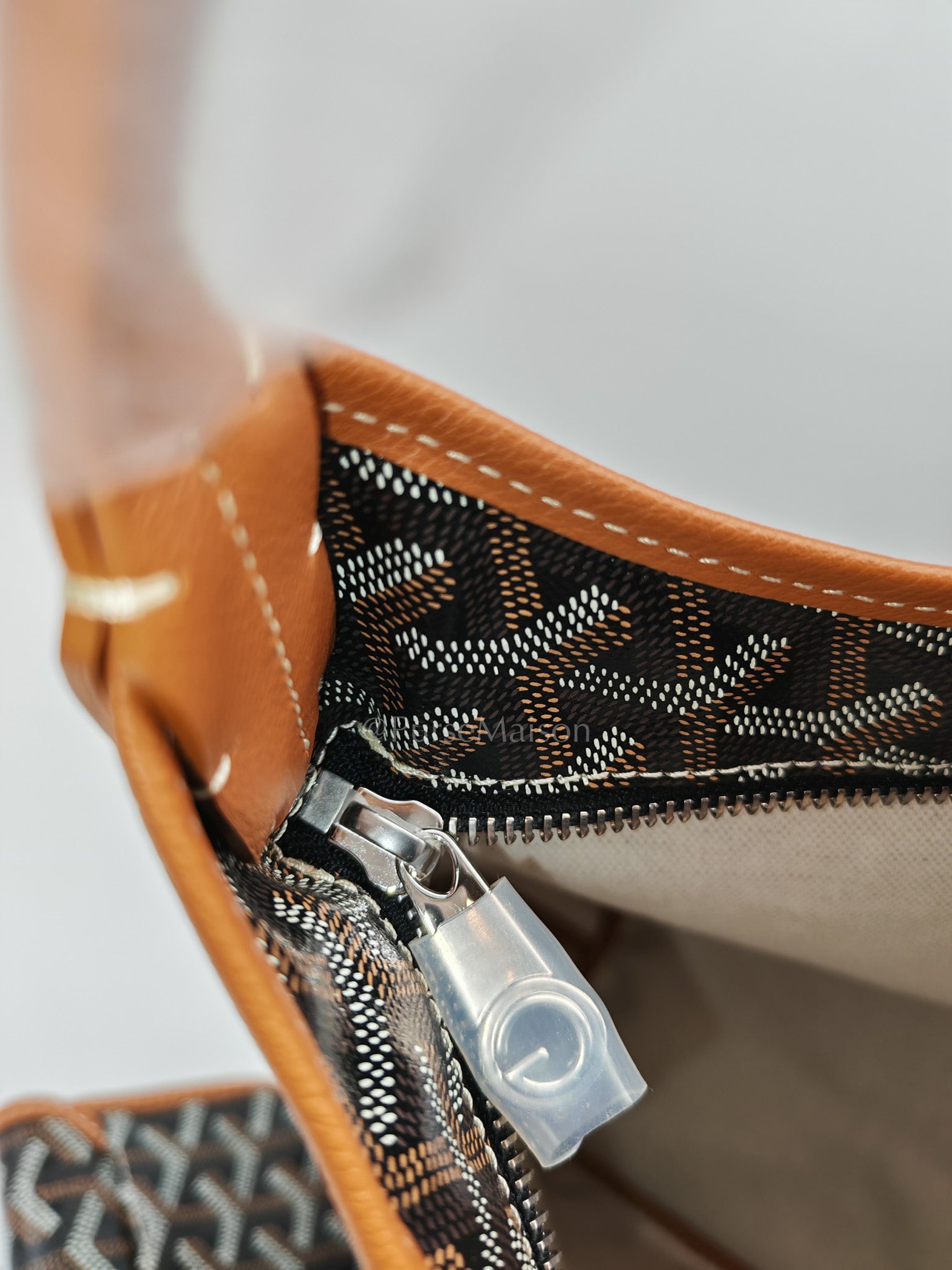 Boheme Hobo Bag in Tan Goyardine Canvas