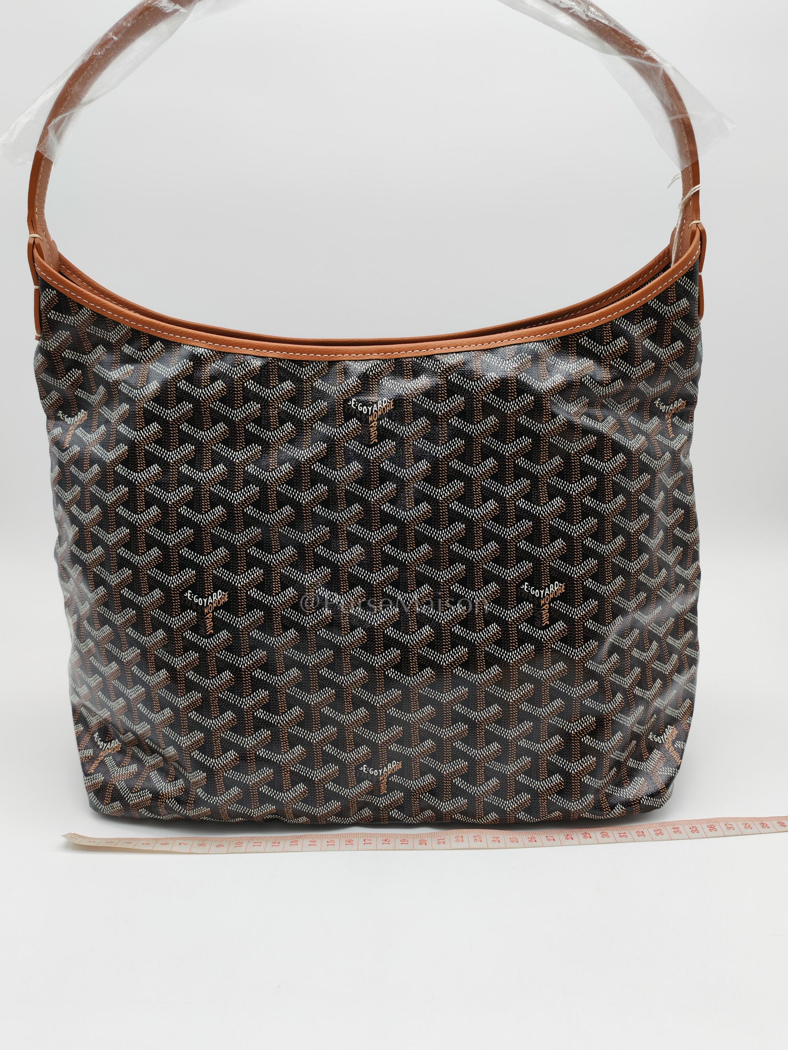 Boheme Hobo Bag in Tan Goyardine Canvas