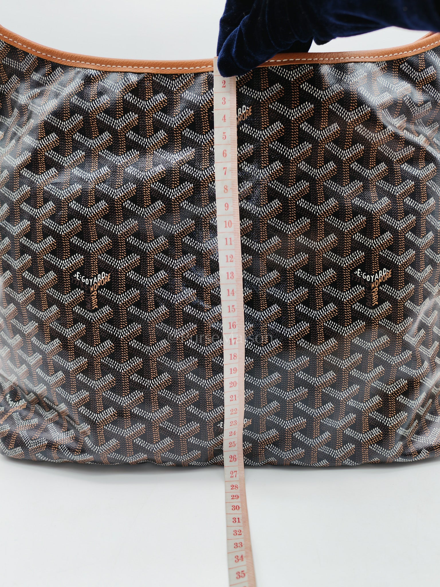 Boheme Hobo Bag in Tan Goyardine Canvas