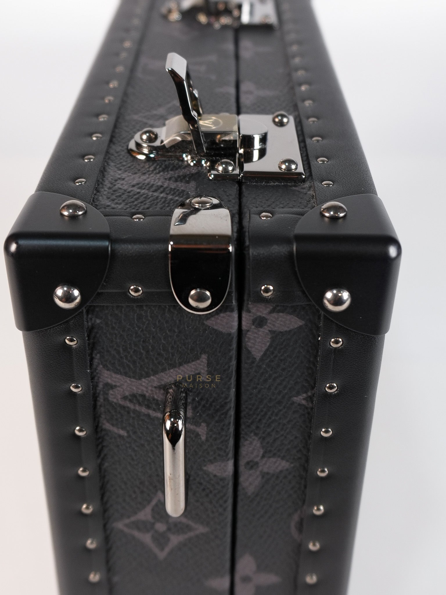 Monogram Eclipse Trunk Box in Graphite (Date Code: FL1222) | Purse Maison Luxury Bags Shop