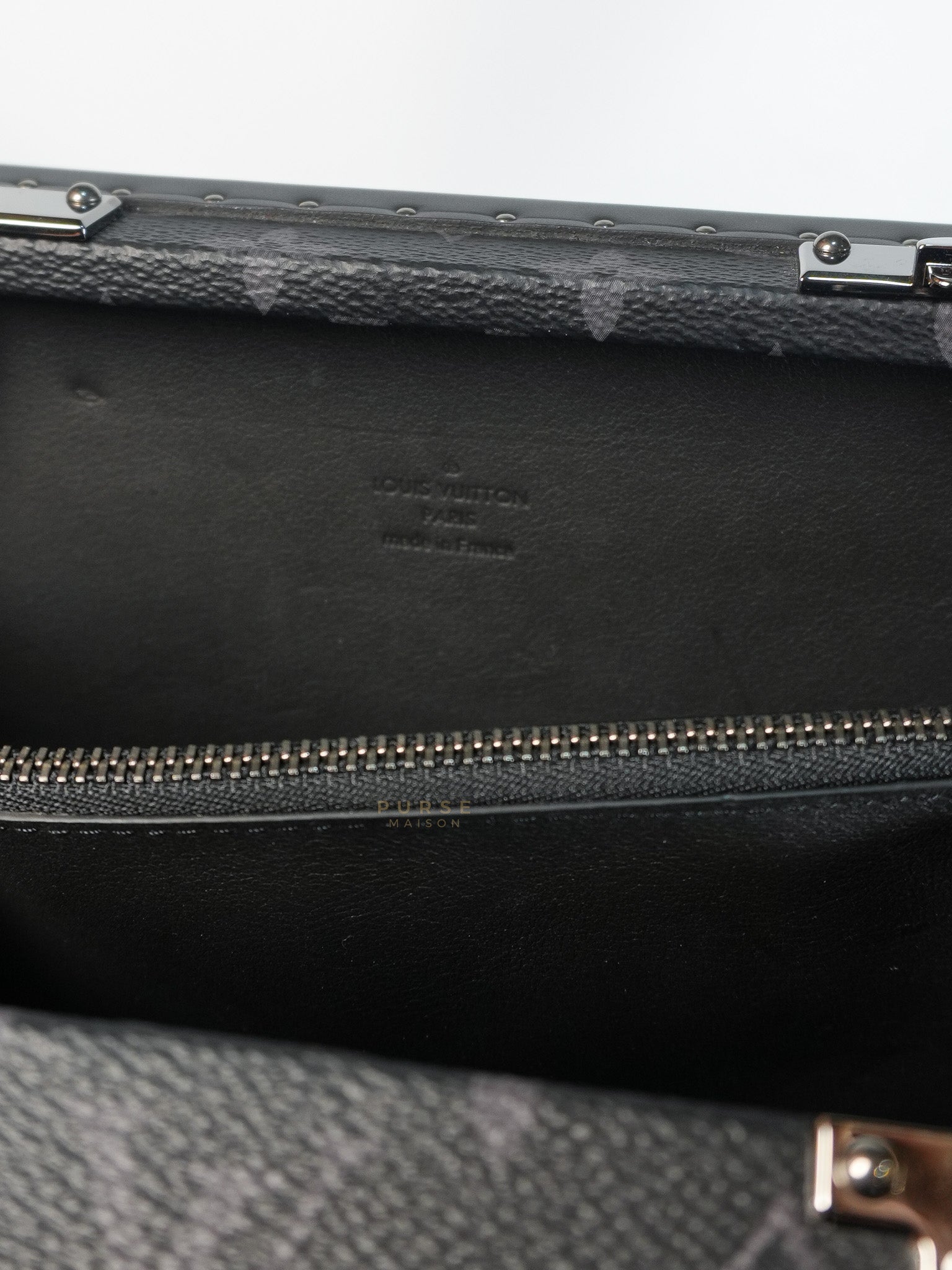 Monogram Eclipse Trunk Box in Graphite (Date Code: FL1222) | Purse Maison Luxury Bags Shop