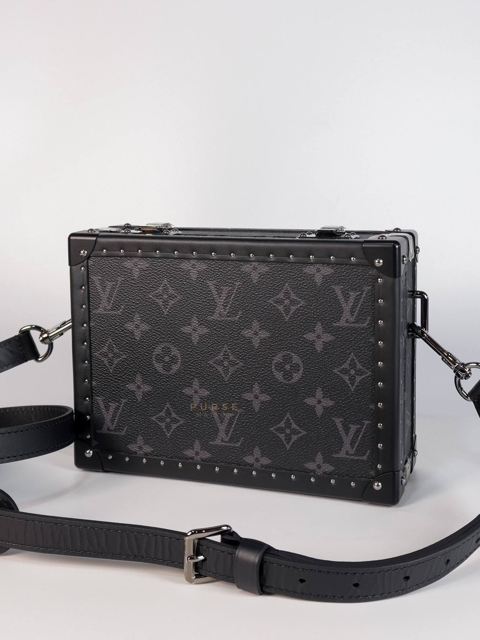 Monogram Eclipse Trunk Box in Graphite (Date Code: FL1222) | Purse Maison Luxury Bags Shop