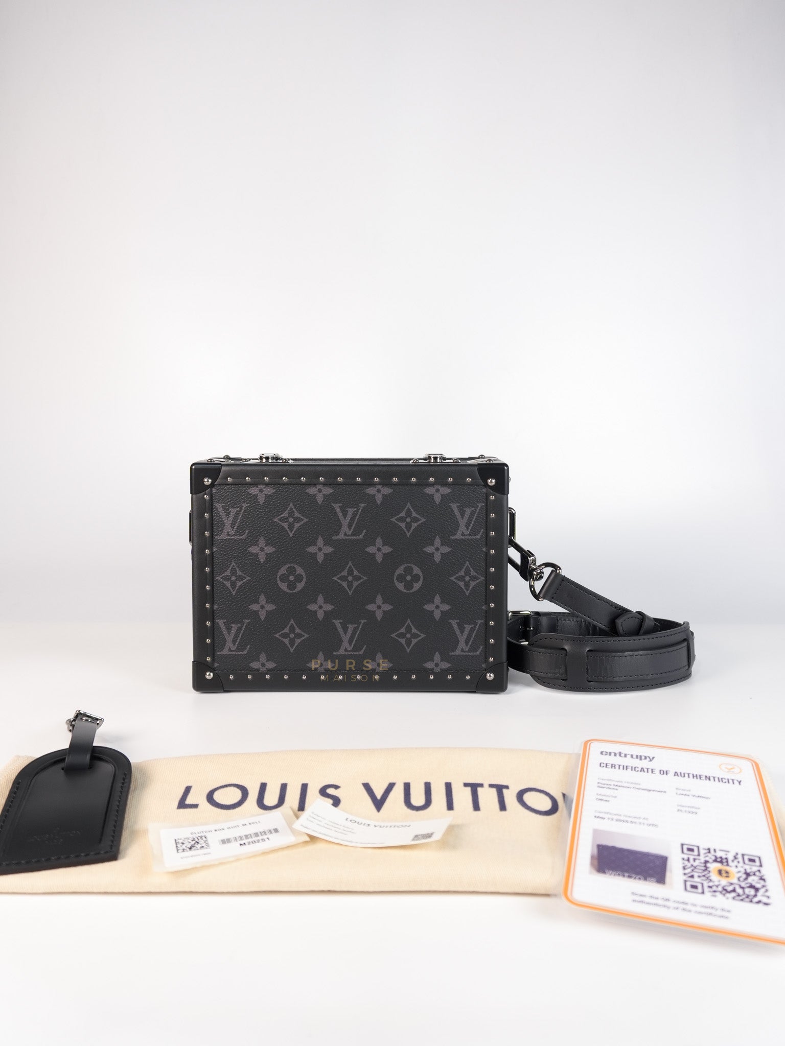 Monogram Eclipse Trunk Box in Graphite (Date Code: FL1222) | Purse Maison Luxury Bags Shop