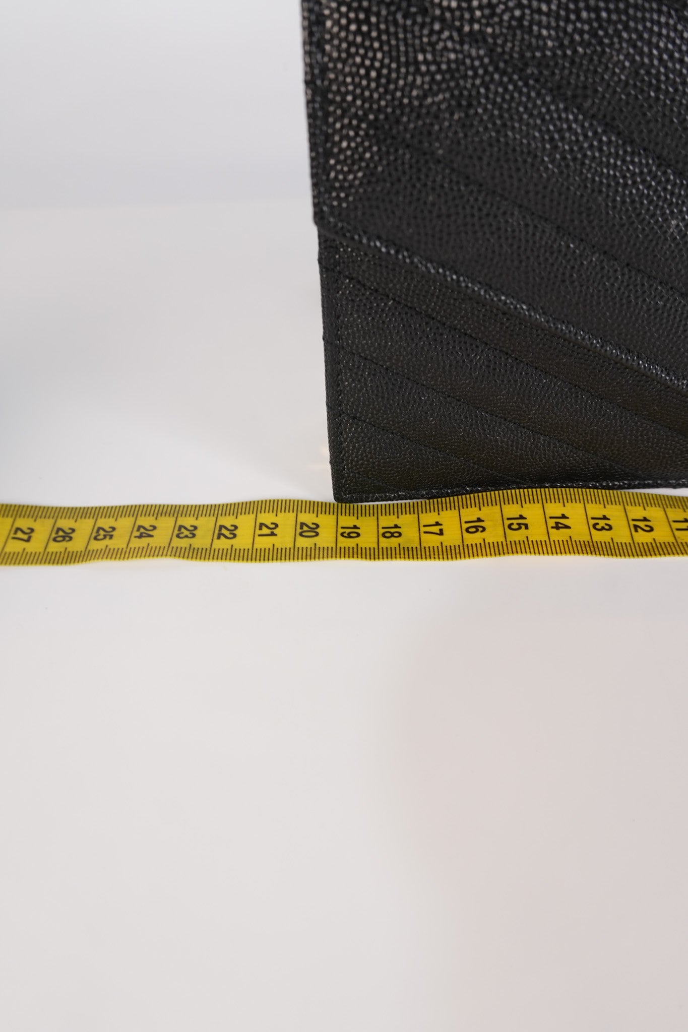 Monogram Envelope Wallet on Chain in Black Chevron Matelasse Grain De Poudre Leather & Gold Hardware | Purse Maison Luxury Bags Shop