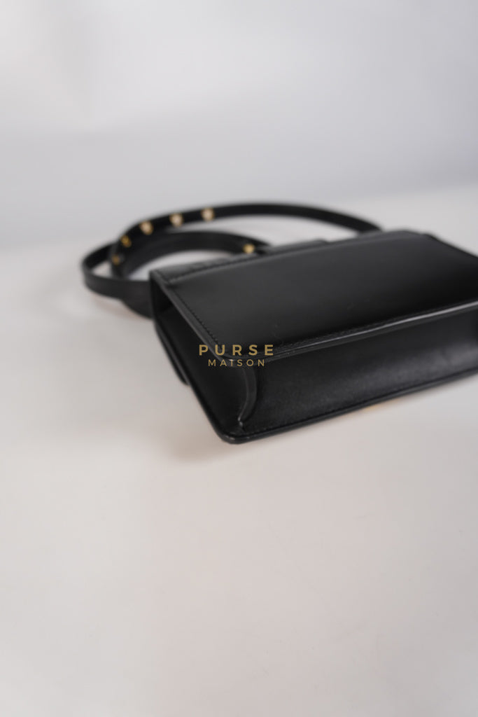 Montaigne 30 Micro Black Calfskin Leather | Purse Maison Luxury Bags Shop