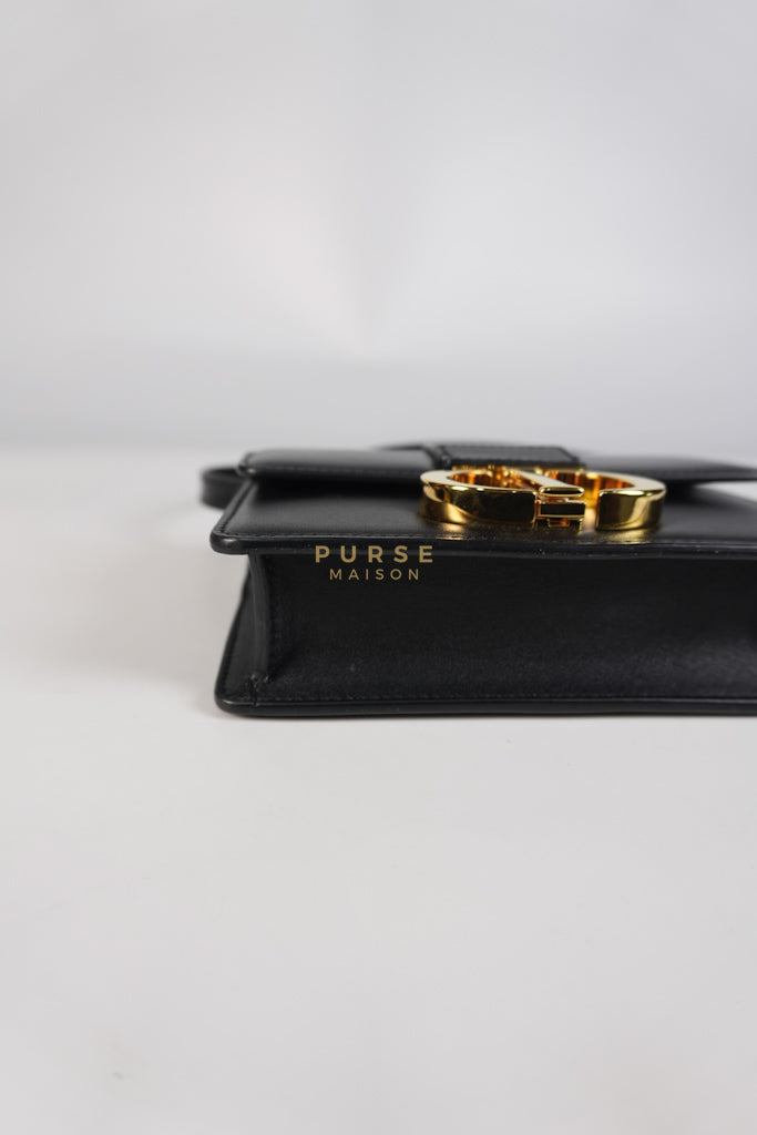 Montaigne 30 Micro Black Calfskin Leather | Purse Maison Luxury Bags Shop