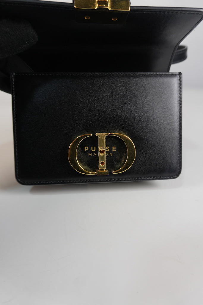 Montaigne 30 Micro Black Calfskin Leather | Purse Maison Luxury Bags Shop