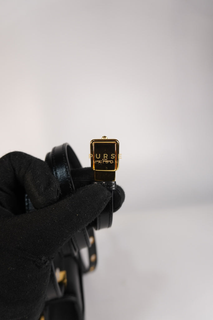 Montaigne 30 Micro Black Calfskin Leather | Purse Maison Luxury Bags Shop