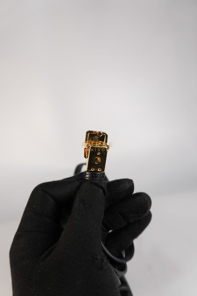 Montaigne 30 Micro Black Calfskin Leather | Purse Maison Luxury Bags Shop