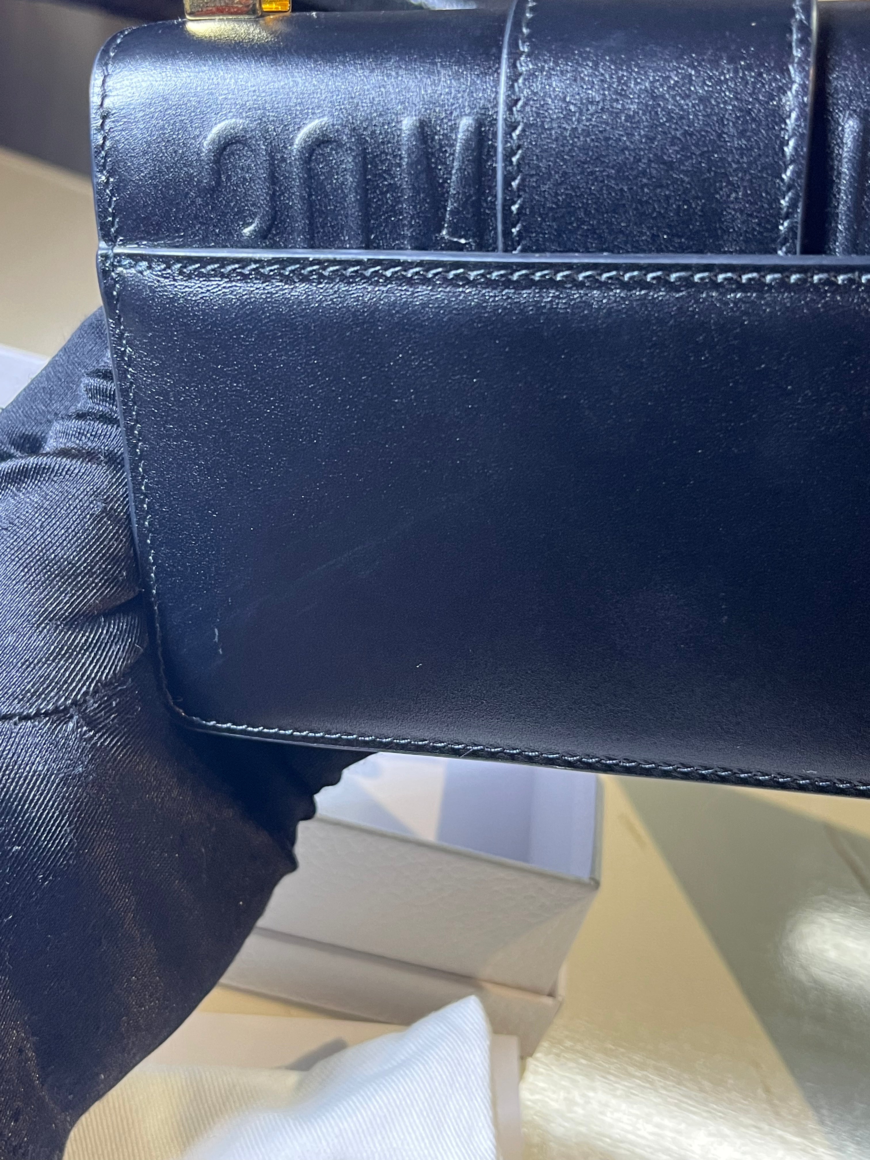 Montaigne 30 Micro Black Calfskin Leather | Purse Maison Luxury Bags Shop