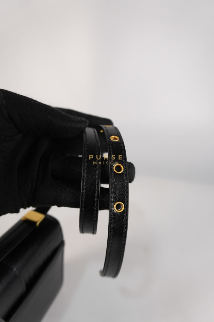 Montaigne 30 Micro Black Calfskin Leather | Purse Maison Luxury Bags Shop