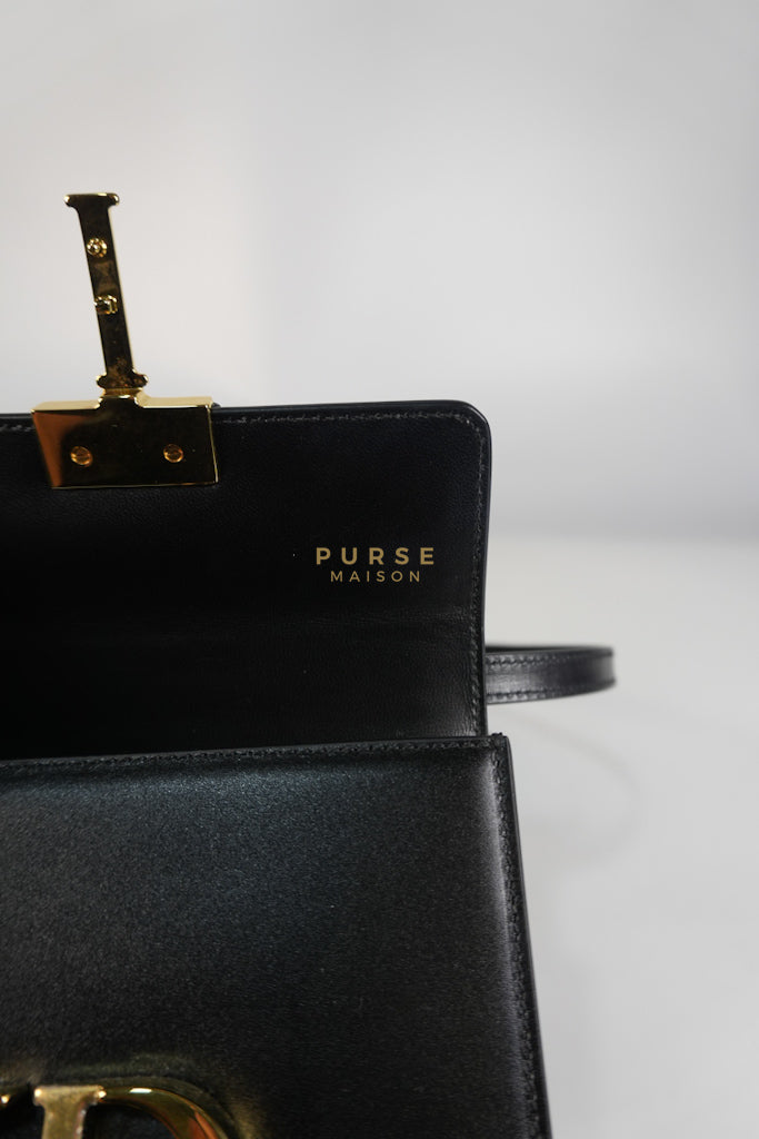 Montaigne 30 Micro Black Calfskin Leather | Purse Maison Luxury Bags Shop