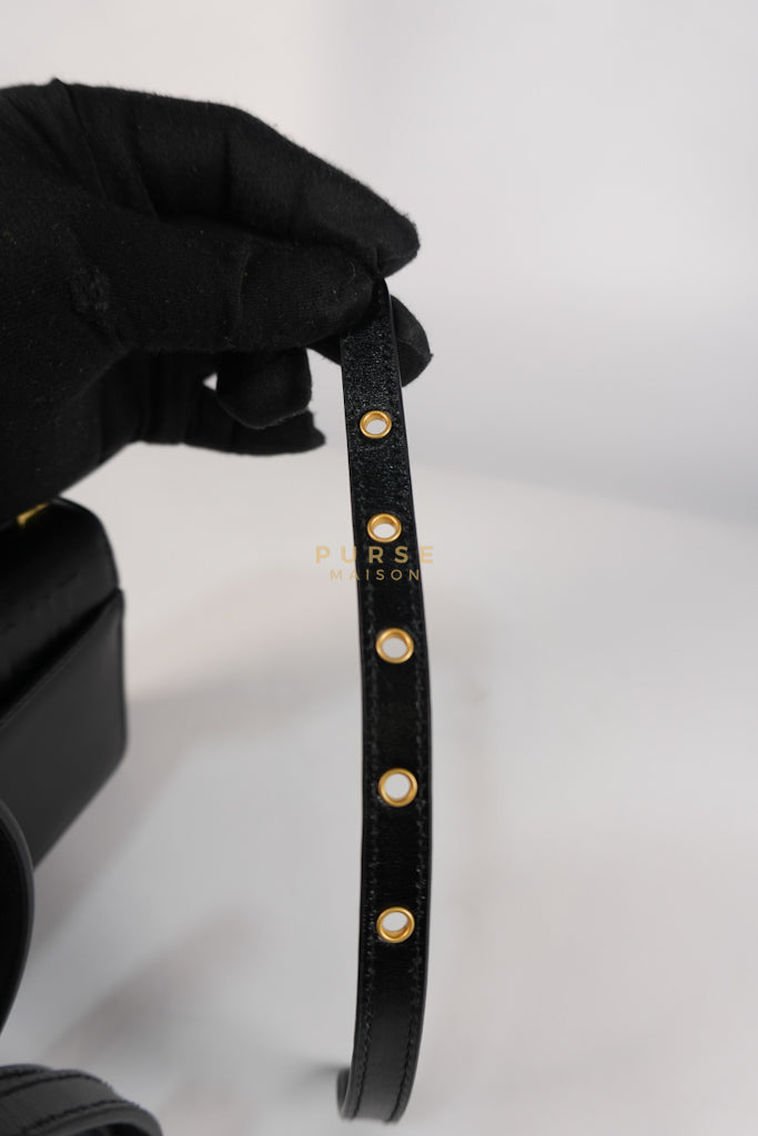 Montaigne 30 Micro Black Calfskin Leather | Purse Maison Luxury Bags Shop