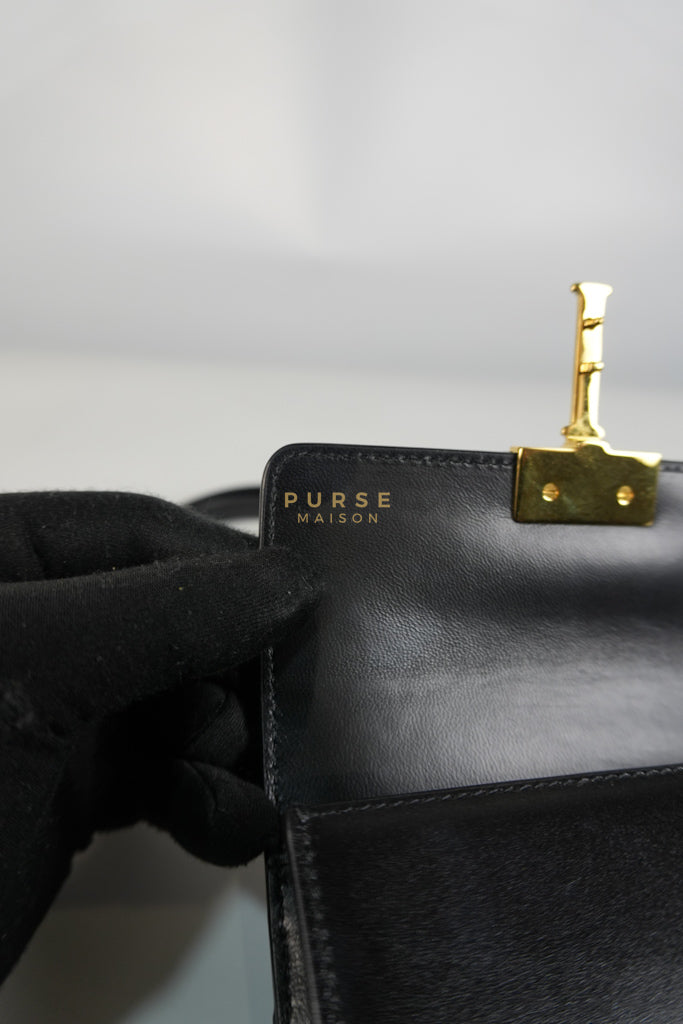 Montaigne 30 Micro Black Calfskin Leather | Purse Maison Luxury Bags Shop