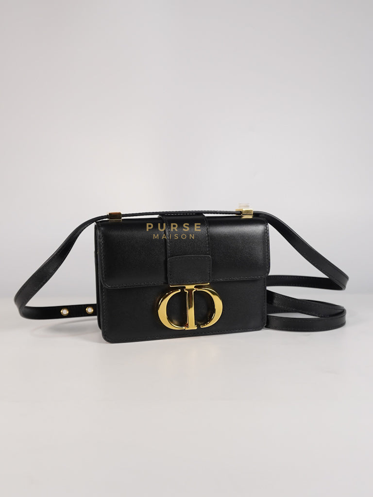 Montaigne 30 Micro Black Calfskin Leather | Purse Maison Luxury Bags Shop