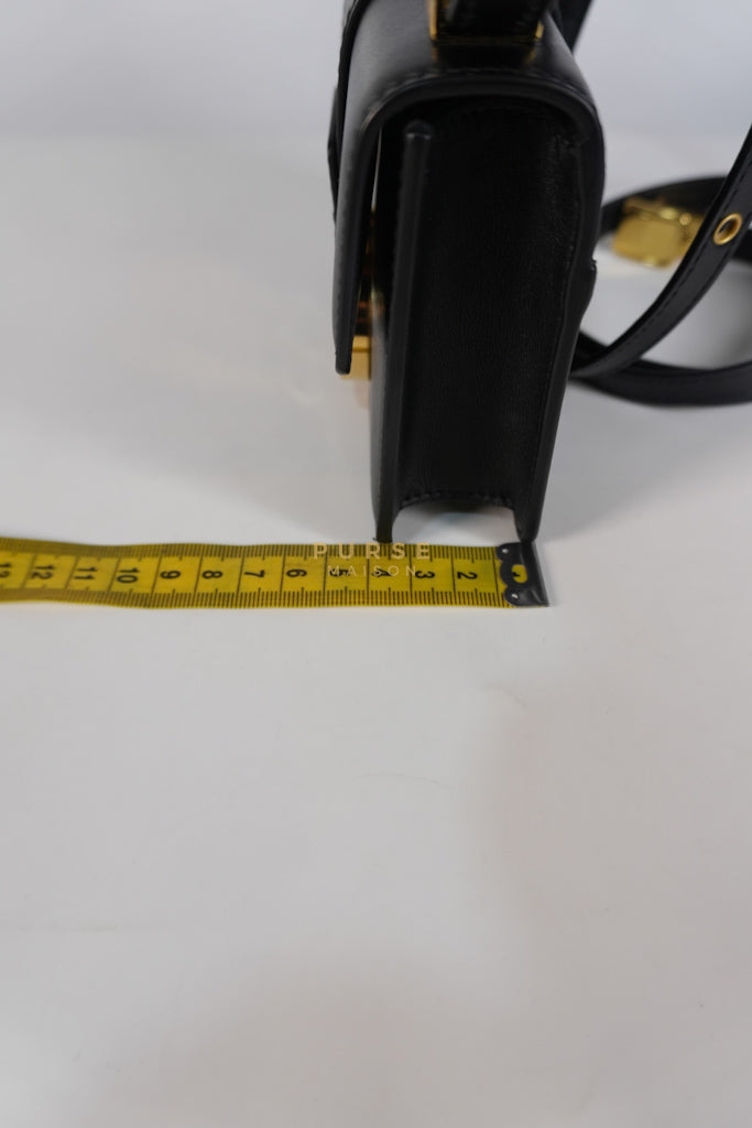 Montaigne 30 Micro Black Calfskin Leather | Purse Maison Luxury Bags Shop