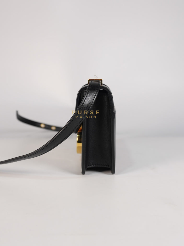 Montaigne 30 Micro Black Calfskin Leather | Purse Maison Luxury Bags Shop