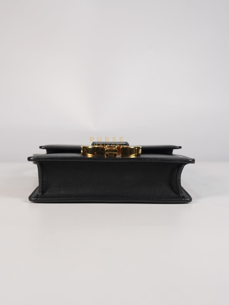 Montaigne 30 Micro Black Calfskin Leather | Purse Maison Luxury Bags Shop