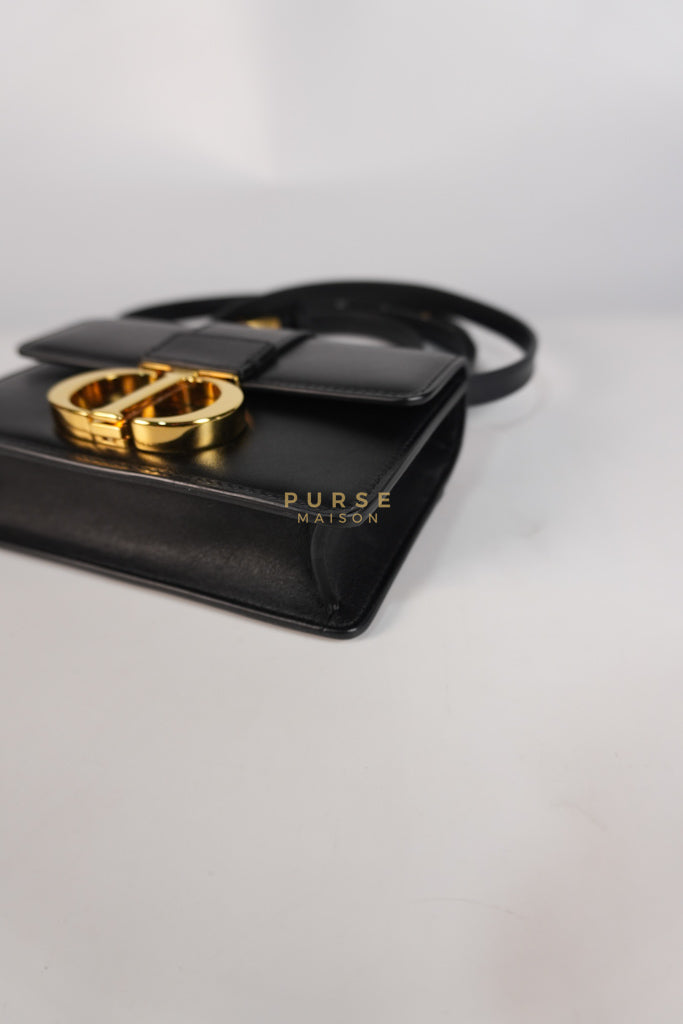 Montaigne 30 Micro Black Calfskin Leather | Purse Maison Luxury Bags Shop