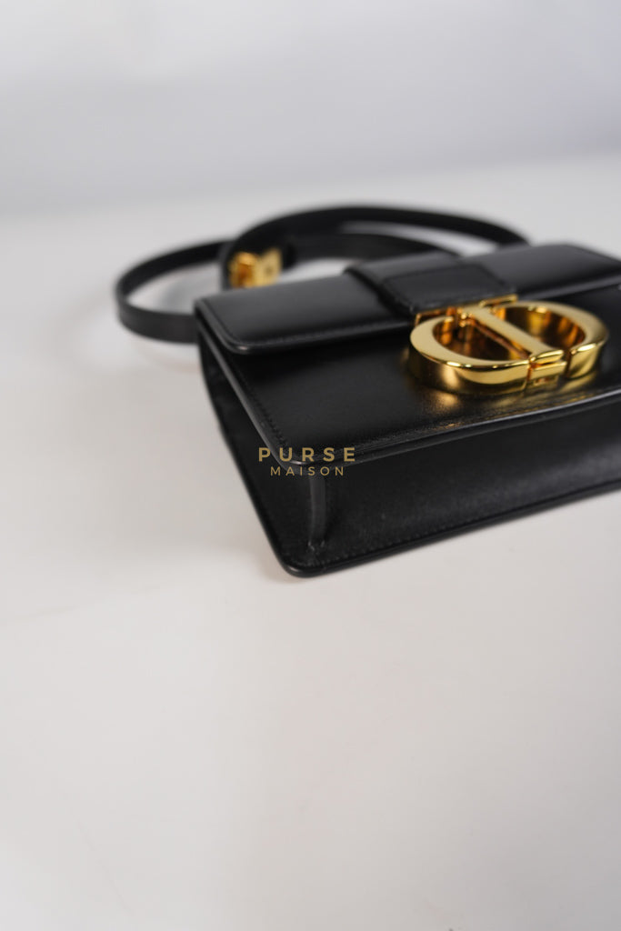 Montaigne 30 Micro Black Calfskin Leather | Purse Maison Luxury Bags Shop