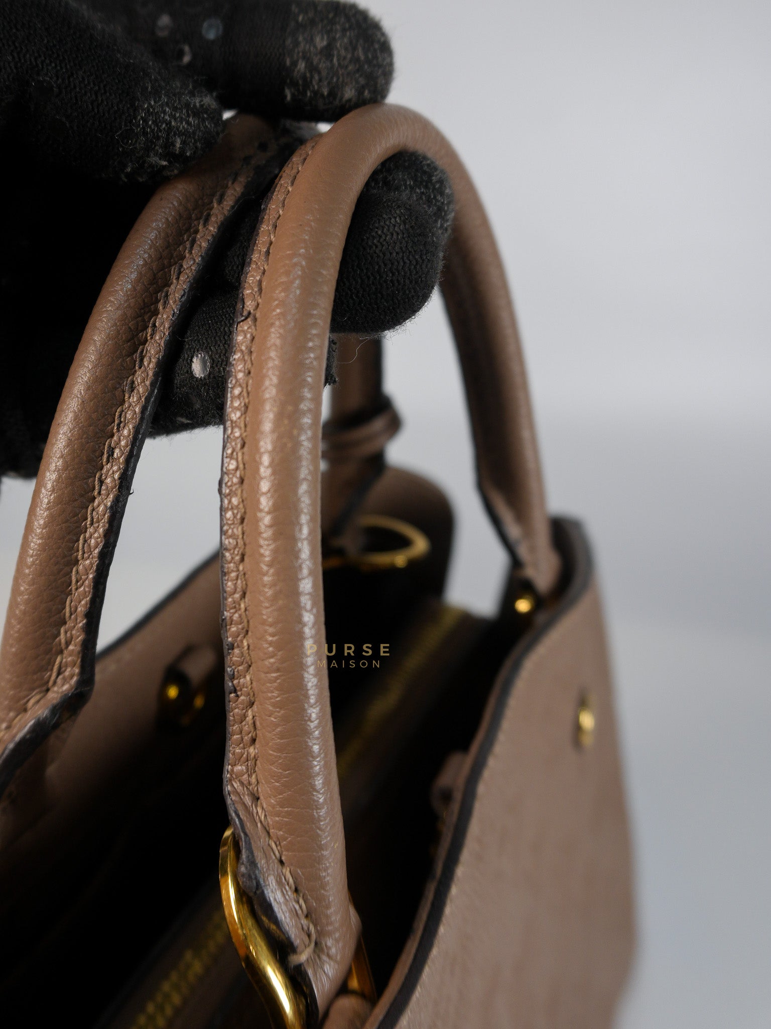 Montaigne BB in Taupe Monogram Empreinte Leather (Date Code: SP1197) | Purse Maison Luxury Bags Shop