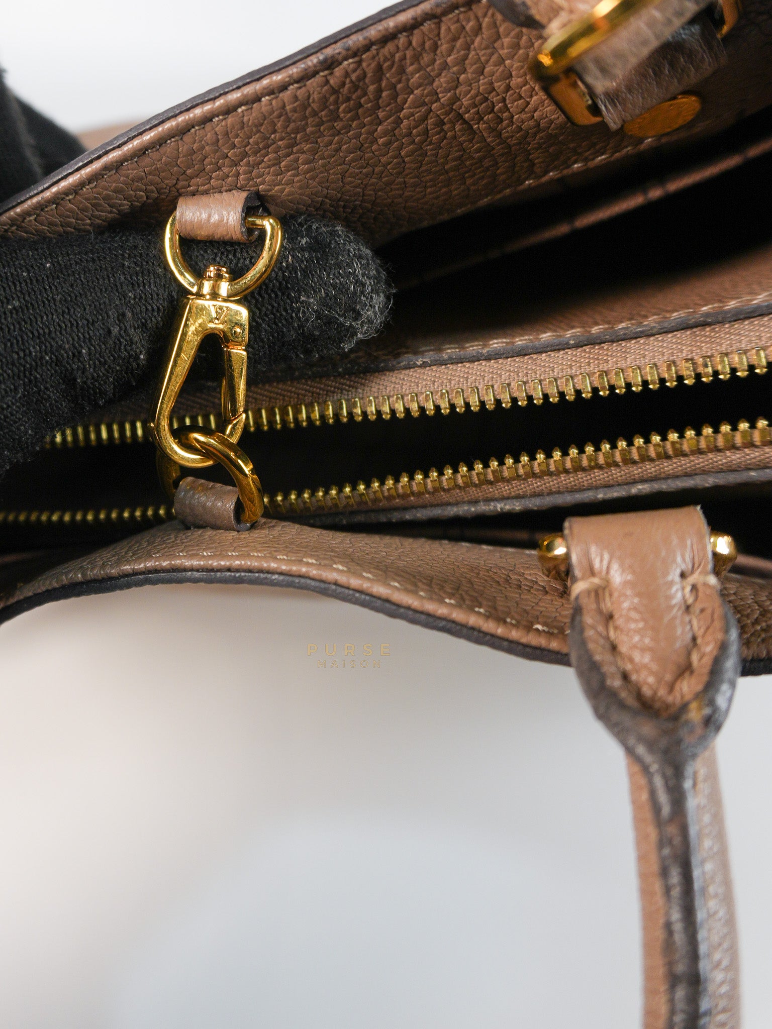 Montaigne BB in Taupe Monogram Empreinte Leather (Date Code: SP1197) | Purse Maison Luxury Bags Shop